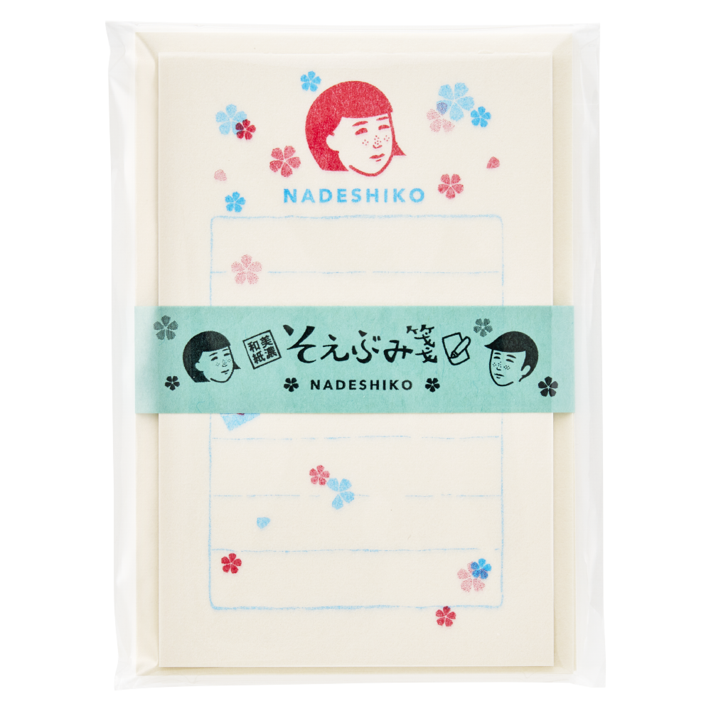 撫子雑貨店　撫子そえぶみ箋（撫子）　便箋30枚綴り／封筒5枚入り